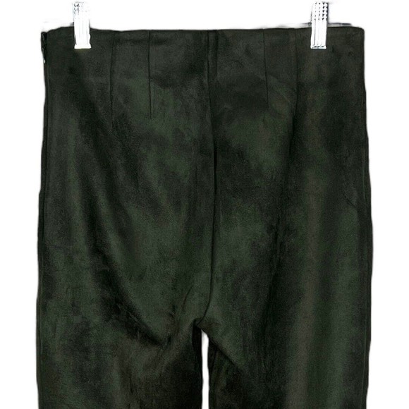 Loft Pants Womens 2 Green Microfiber Skinny Leg High Rise Workwear Career Office - Picture 4 of 6